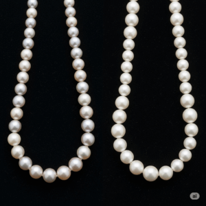 Comparison-of-real-vs-fake-pearl-luster-with-the-real-pearl-showing-a-clear-reflection-and-inner-glow